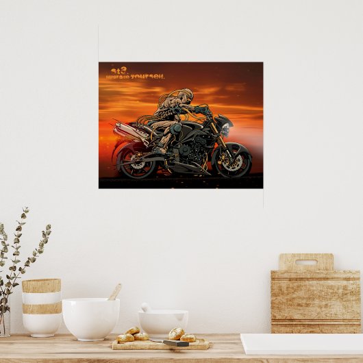 Triumph Motorcycle Triple impression 26x20' (Cuisine)