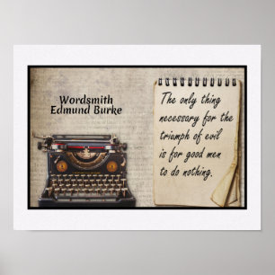 Triumph of Evil quote Poster