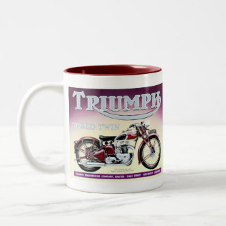 Triumph Speed Twin Tweekleurige Koffiemok