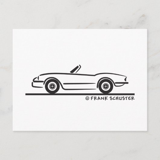 Triumph Spitfire Briefkaart (Voorkant)