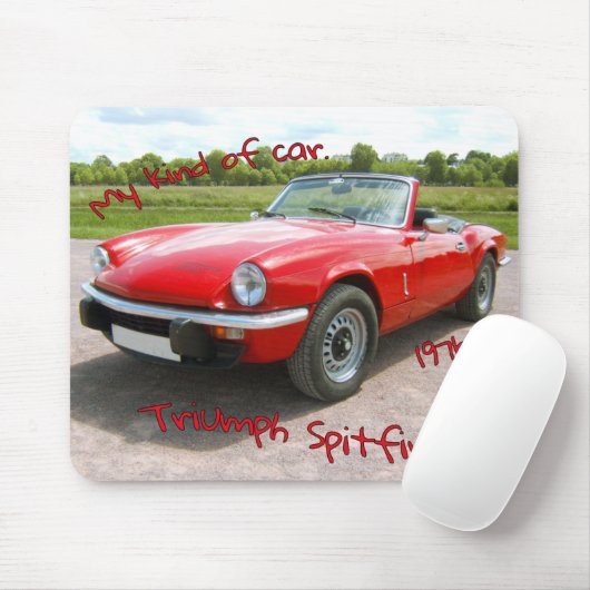 Triumph Spitfire Muismat (Met muis)