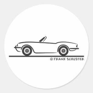 Triumph Spitfire Ronde Sticker