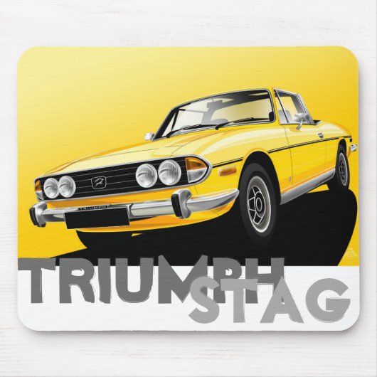 Triumph Stag Mouse Mat Muismat (Voorkant)