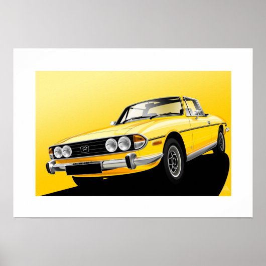 Triumph Stag Poster illustratie (Voorkant)