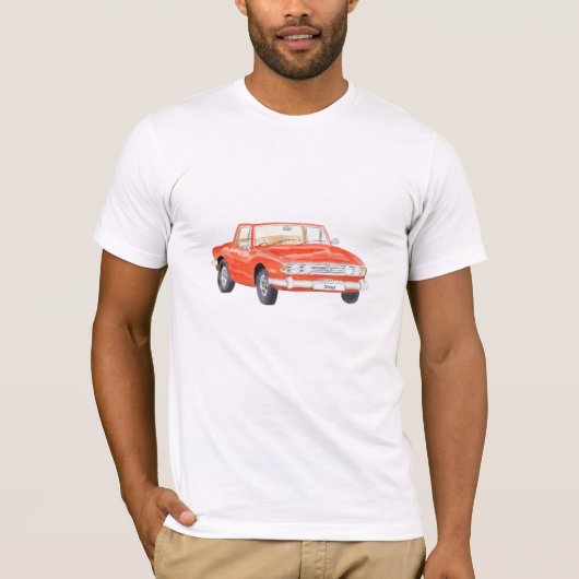 Triumph Stag T Shirt art aanpasbaar (Voorkant)