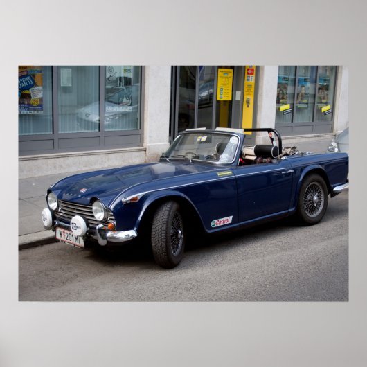 Triumph TR4 A Poster (Voorkant)