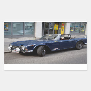 Triumph TR4 A Rechthoekige Sticker
