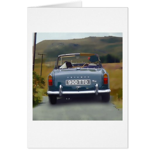 Triumph TR4-kaart (Voorkant)