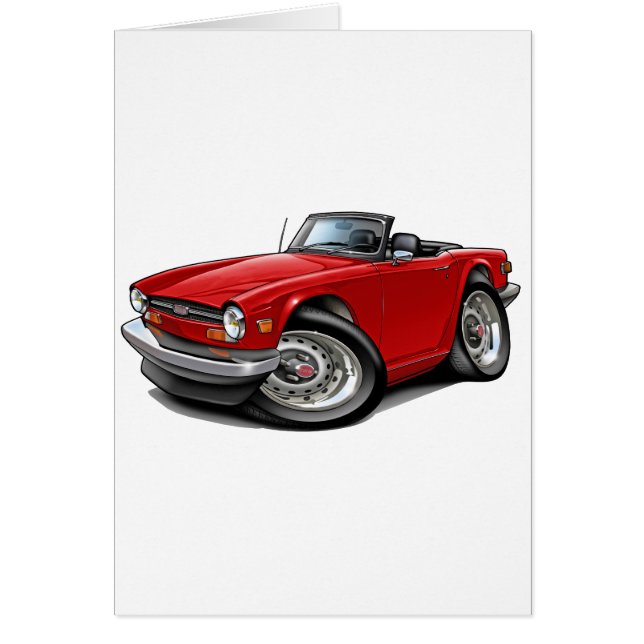 Triumph TR6 Red Car (Voorkant)