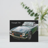 Triumph TR6 sportwagen Briefkaart (Staand voorkant)