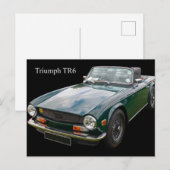 Triumph TR6 sportwagen Briefkaart (Voorkant / Achterkant)
