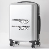 Triumph TR7 Logo - Vroege auto's Sticker (Koffer)