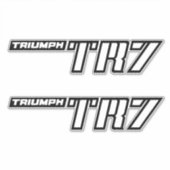 Triumph TR7 Logo - Vroege auto's Sticker (Voorkant)
