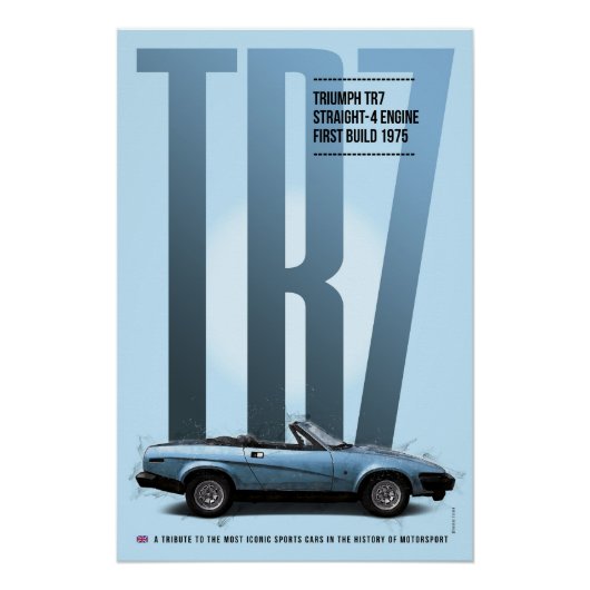 Triumph TR7 Perfect Poster (Voorkant)