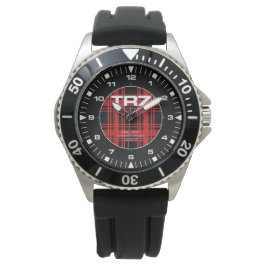 Triumph TR7 - Red Tartan Detail - Divers Watch Horloge