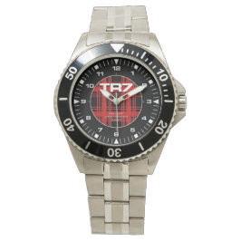Triumph TR7 - Red Tartan Detail - Divers Watch Horloge