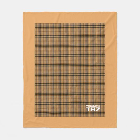 Triumph TR7 - Tan Tartan / Pset Fleece Deken (Voorkant)