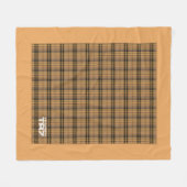 Triumph TR7 - Tan Tartan / Pset Fleece Deken (Voorkant (Horizontaal))