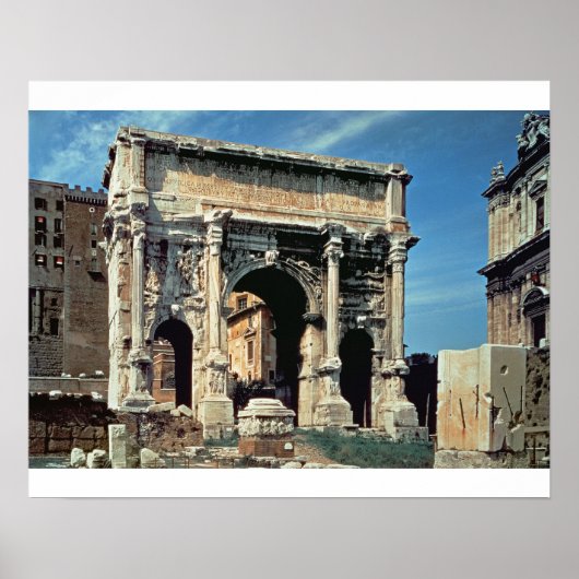 Triumphale Arch van Septimius Severus, gewijd aan Poster (Voorkant)