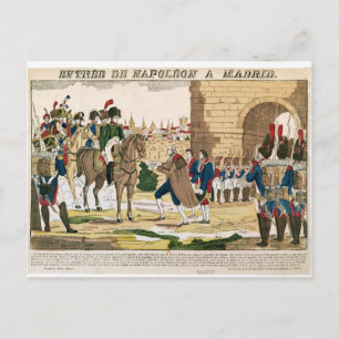 Triumphant Entry the French in Madrid Briefkaart