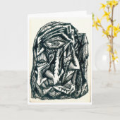 Triumvirate, Carte de voeux pliée (Fleur jaune)