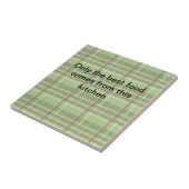 Trivet de carreaux verts (Côté)