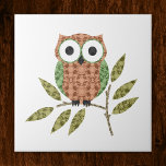 Trivet en céramique Cute Owl<br><div class="desc">Fait un grand ajout à une cuisine de hibou. Pour plus de décoration de hibou visitez le reste de cette boutique !</div>