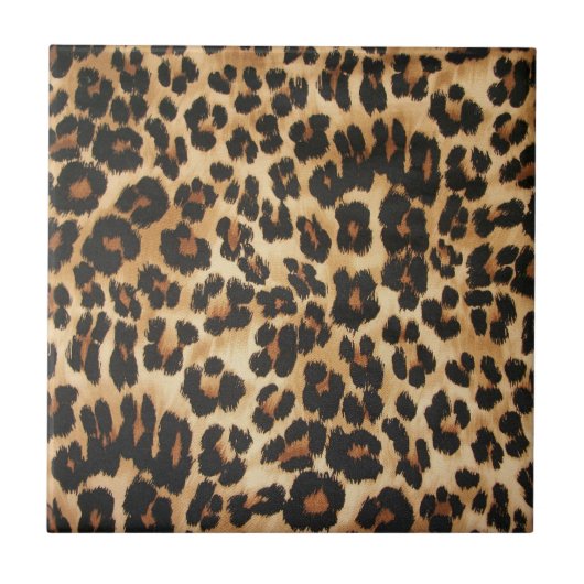 Trivet Tegel-Leopard Print Tegeltje (Voorkant)