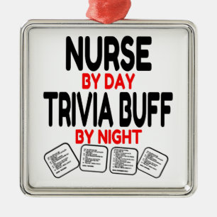 Trivia Buff Nurse Metalen Ornament