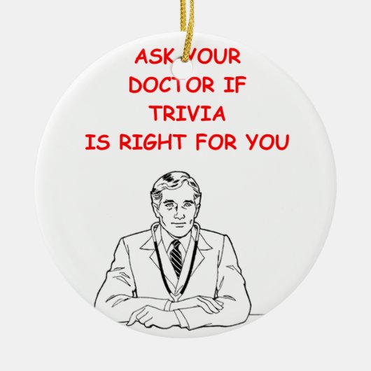 TRIVIA KERAMISCH ORNAMENT (Voorkant)