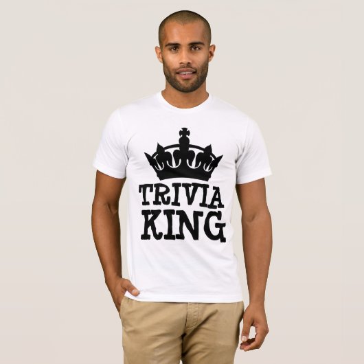 TRIVIA KING MENS T-SHIRTS (Devant entier)