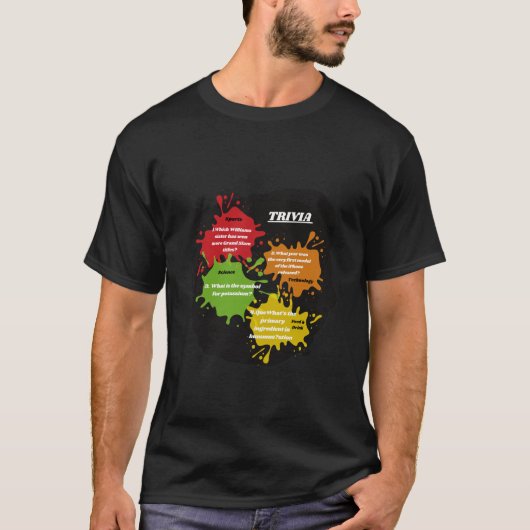 Trivia Vragen T-shirt (Voorkant)