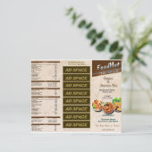 Trivoudig menu Restaurants (Staand voorkant)