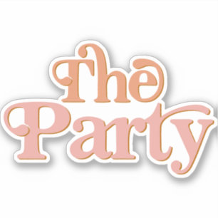 TRIXIE Retro 70's Gedekte Bachelorette The Party Sticker