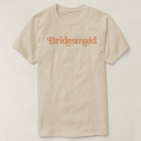 TRIXIE Retro 70's Gevoelige Oranje bruidsmeisje