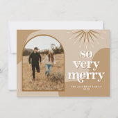 TRIXIE Retro Arched Photo Boho Kerstmis Kaart (Voorkant)