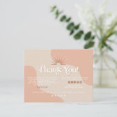 TRIXIE Retro Blush Beige Business Carte de remerci (Debout devant)