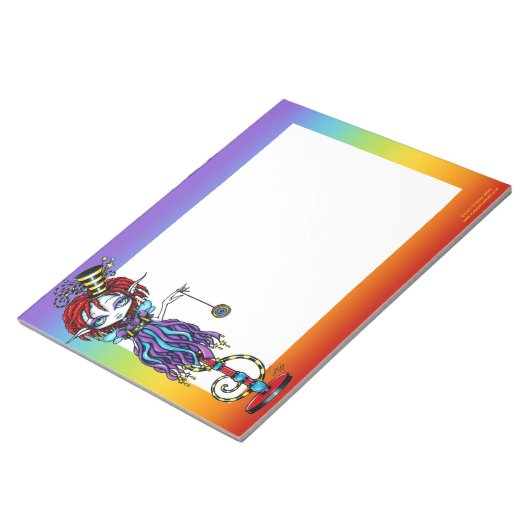 Trixy Pixie Stick Sideshow Circus BIG Bloc-notes (Incliné)