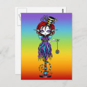 Trixy Pixie Stick Sideshow Circus Fairy Briefkaart (Voorkant / Achterkant)