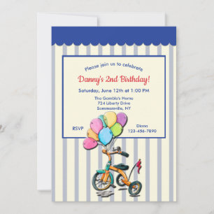 Triycle Birthday Party Kaart