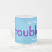 Troebel kind! matglas koffiemok (Voorkant links)