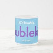 Troebel kind! matglas koffiemok (Center)