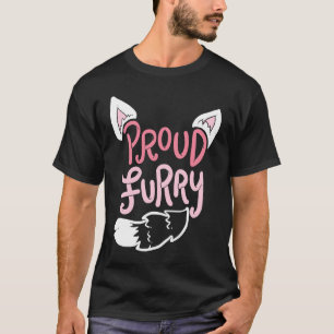Troebele staart en oorspaslaag t-shirt