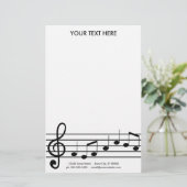 troebelen briefpapier (Staand voorkant)