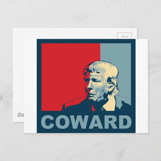 Troef/Drumpf: Lafaard (de kleuren van de Hoop) Briefkaart (Voorkant / Achterkant)