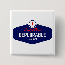 troep deplorabele knop vierkante button 5,1 cm