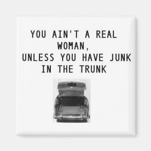 Troep in Trunk Magnet Magneet