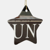 Troep:  vrachtwagenbord keramisch ornament (Rechts)