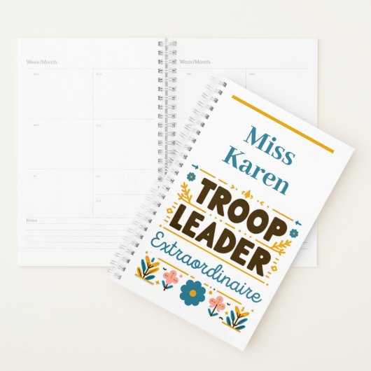 Troepenleider Buitengewone Meisje Scouting Planner (Display)