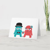 Troetel monsters bedankkaart (Achterkant)